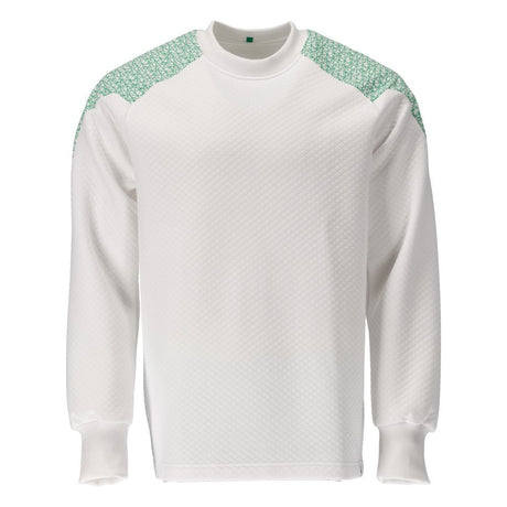 Sweatshirt 20084 - 06333 - wit/helder groen