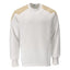 Sweatshirt 20084 - 0670 - wit/kerriegeel