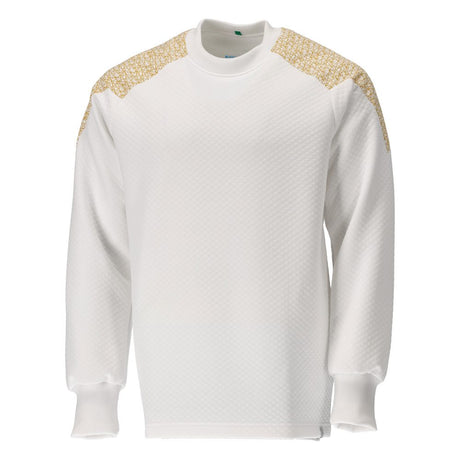 Sweatshirt 20084 - 0670 - wit/kerriegeel