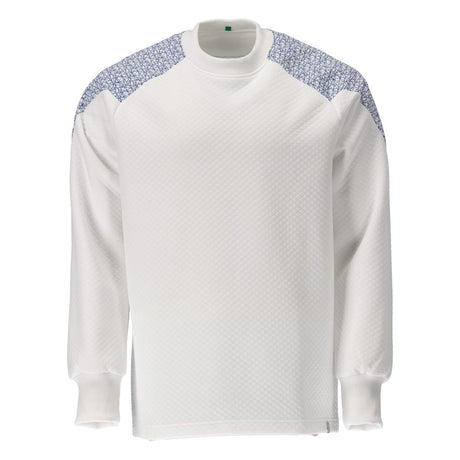 Sweatshirt 20084 - 0691 - wit/helder blauw