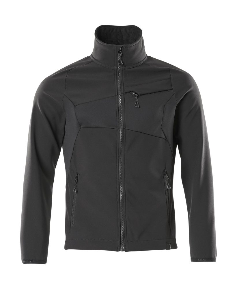 Softshell jas 20102 - 09 - zwart