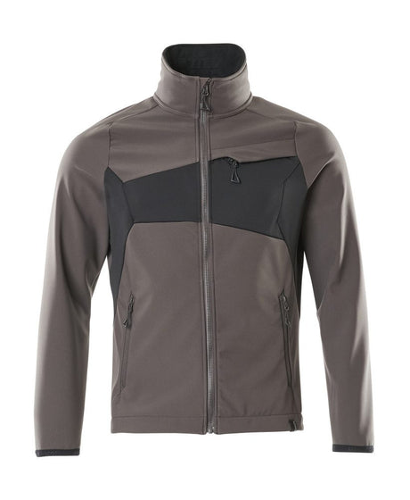 Softshell jas 20102 - 1809 - donkerantraciet/zwart