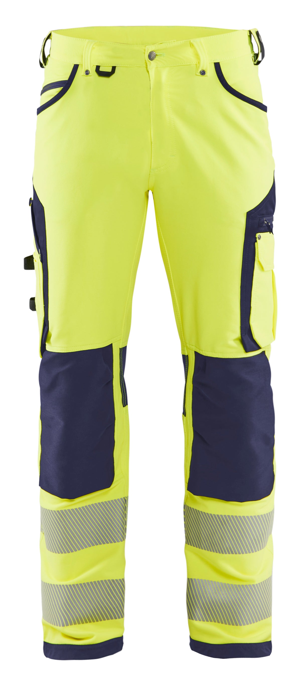 Werkbroek High-Visibility 1197 - High Vis Geel/Marineblauw
