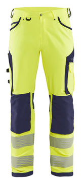 Werkbroek High-Visibility 1197 - High Vis Geel/Marineblauw