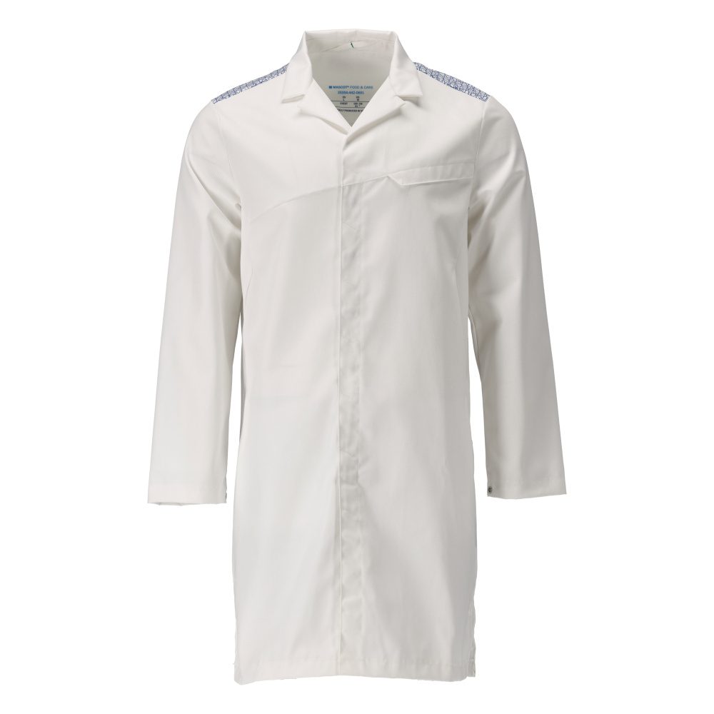 Stofjas 20354 - 0691 - wit/helder blauw