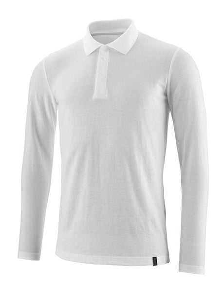 Poloshirt lange mouwen 20483 - 06 - wit