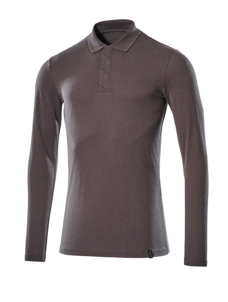 Poloshirt lange mouwen 20483 - 18 - donkerantraciet