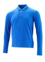 Poloshirt lange mouwen 20483 - 91 - helder blauw