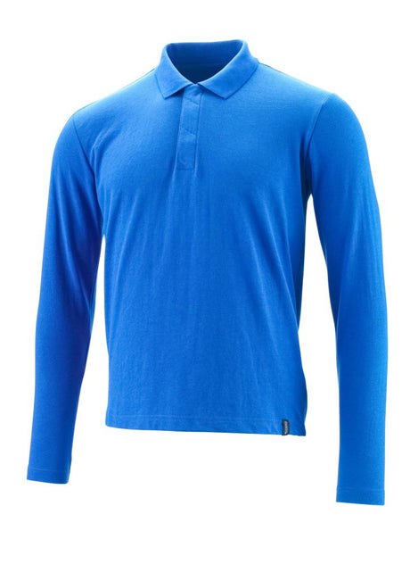 Poloshirt lange mouwen 20483 - 91 - helder blauw