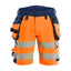 High-Visibility Short 1120 - High Vis Oranje/Marineblauw