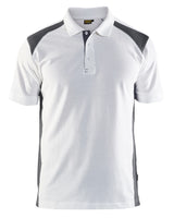 Poloshirt 3324 - Wit/Donkergrijs