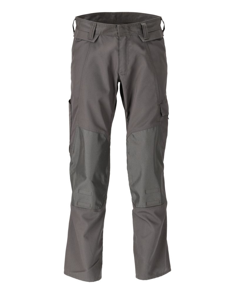 Broek met kniezakken 21879 - 18 - donkerantraciet