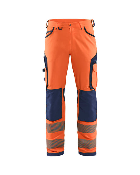 Werkbroek High-Visibility 1197 - High Vis Oranje/Marineblauw