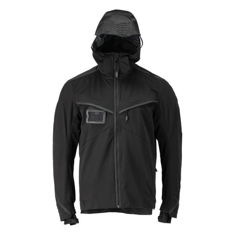 Shelljas met capuchon 22001 - 09 - zwart