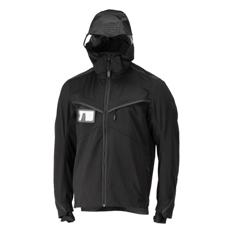 Shelljas met capuchon 22001 - 09 - zwart
