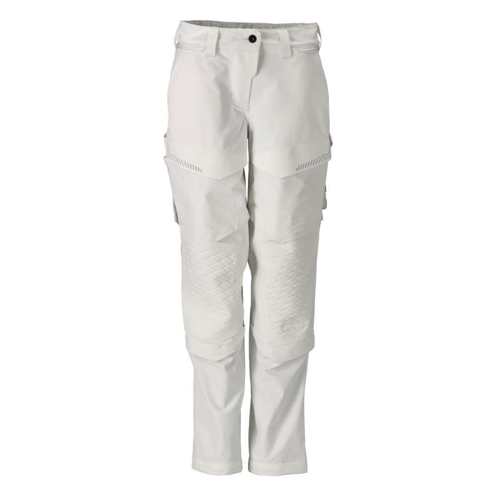 Schildersbroek met kniezakken Dames 22078 - 06 - wit