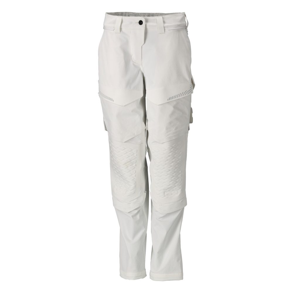 Schildersbroek met kniezakken Dames 22078 - 06 - wit