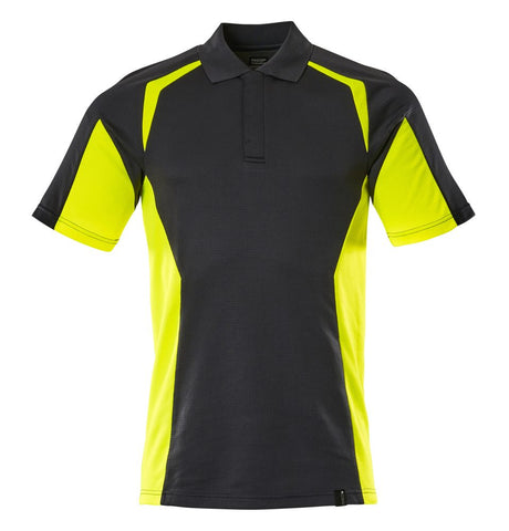 Poloshirt 22083 - 0917 - zwart/hi-vis geel