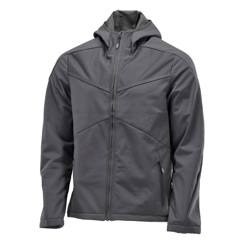 Softshell jas met capuchon Customized 22102 - 89 - steengrijs