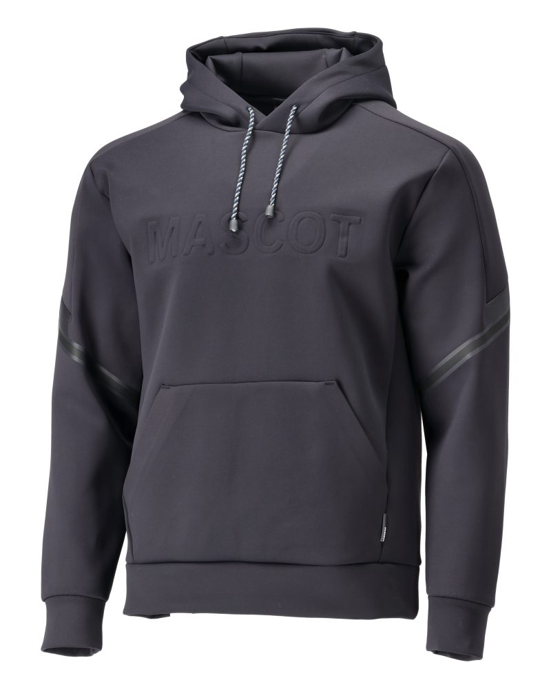 Fleece capuchontrui 22186 - 010 - donkermarine