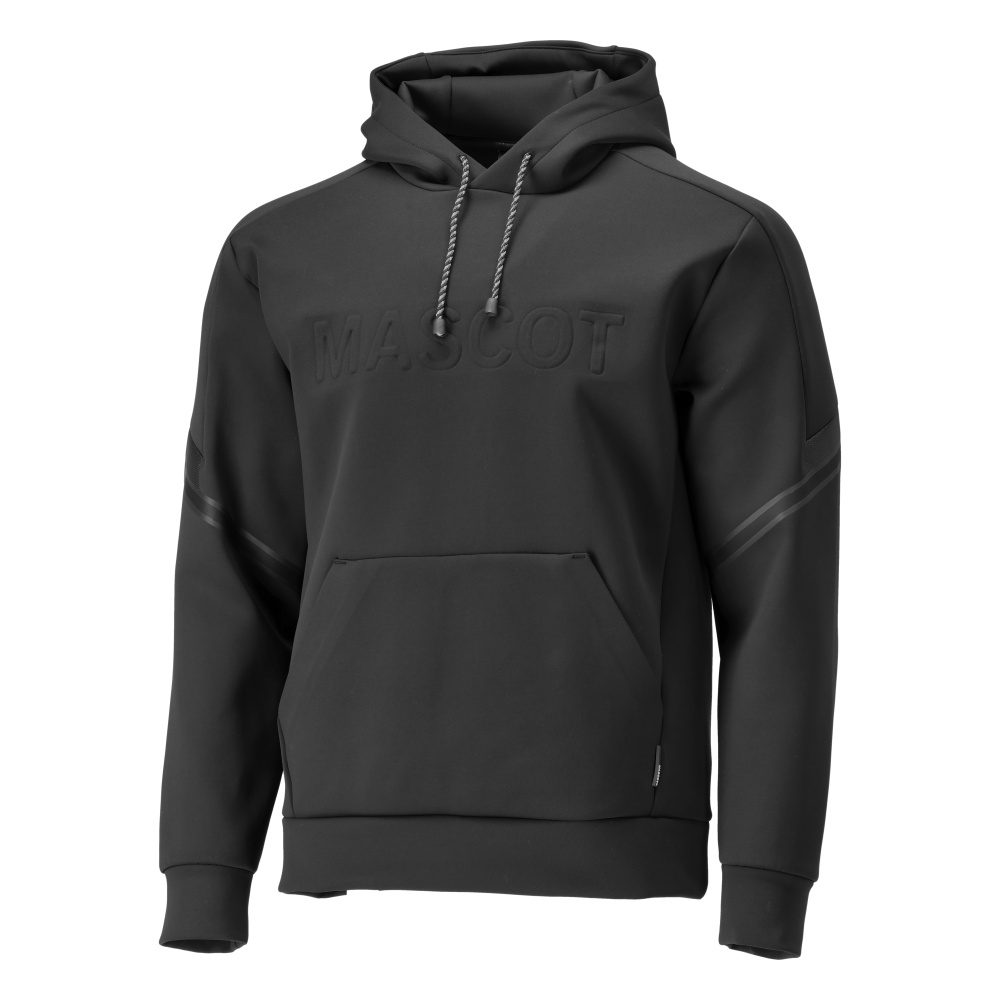 Fleece capuchontrui 22186 - 09 - zwart