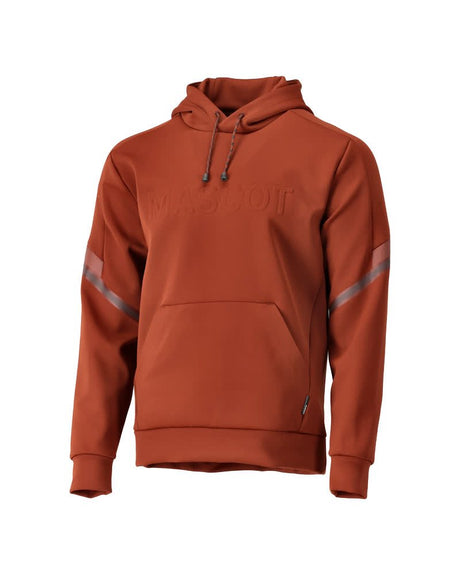 Fleece capuchontrui 22186 - 24 - herfstrood
