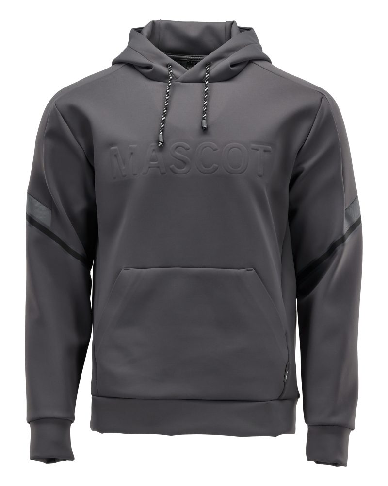 Fleece capuchontrui 22186 - 89 - steengrijs