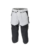 Driekwart broek met kniezakken 22249 - 0689 - wit/steengrijs