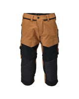 Driekwart broek met kniezakken 22249 - 5409 - notenbruin/zwart