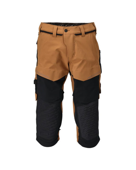 Driekwart broek met kniezakken 22249 - 5409 - notenbruin/zwart