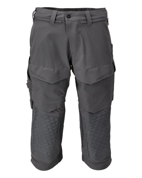 Driekwart broek met kniezakken 22249 - 89 - steengrijs
