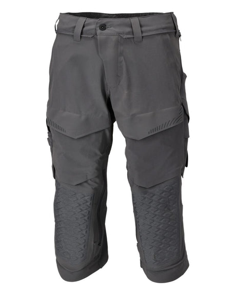 Driekwart broek met kniezakken 22249 - 89 - steengrijs