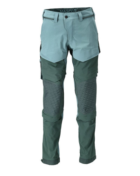 Broek met kniezakken 22279 - 3534 - lichtbosgroen/bosgroen
