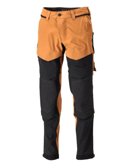 Broek met kniezakken 22279 - 5409 - notenbruin/zwart