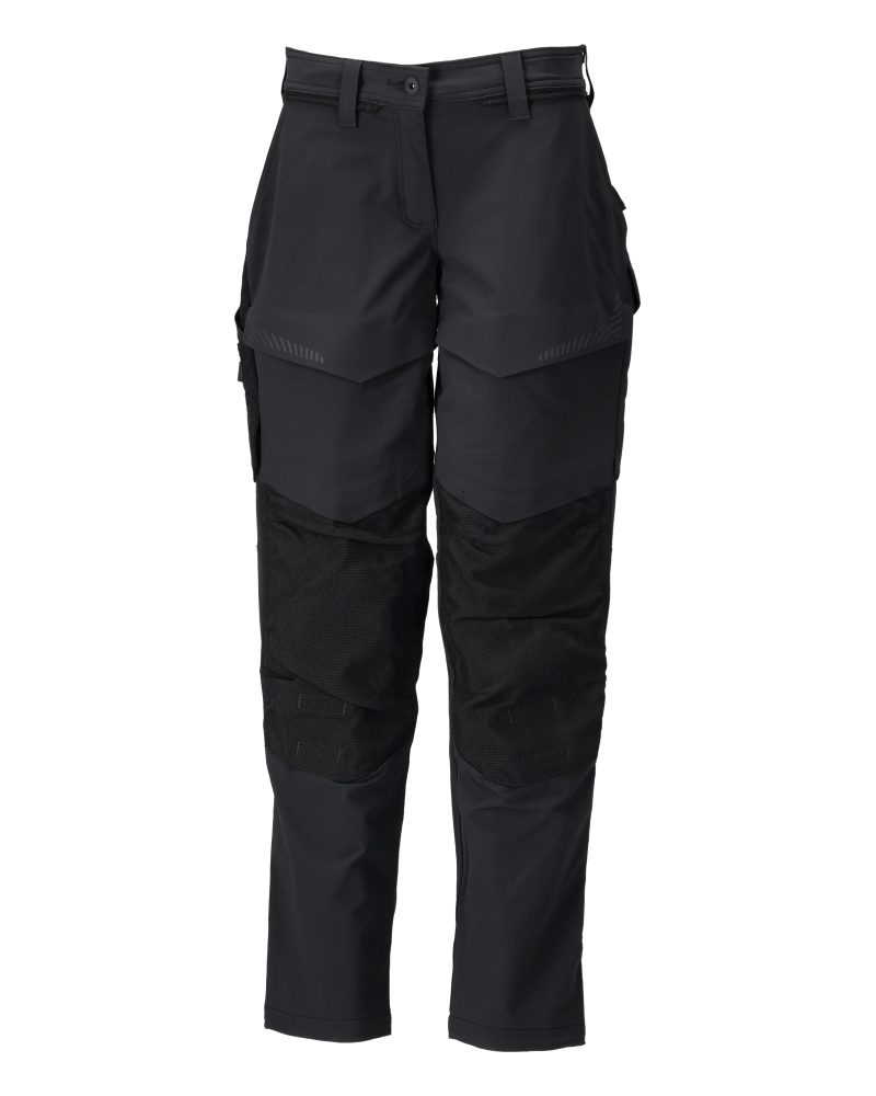 Broek met kniezakken Dames 22378 - 09 - zwart