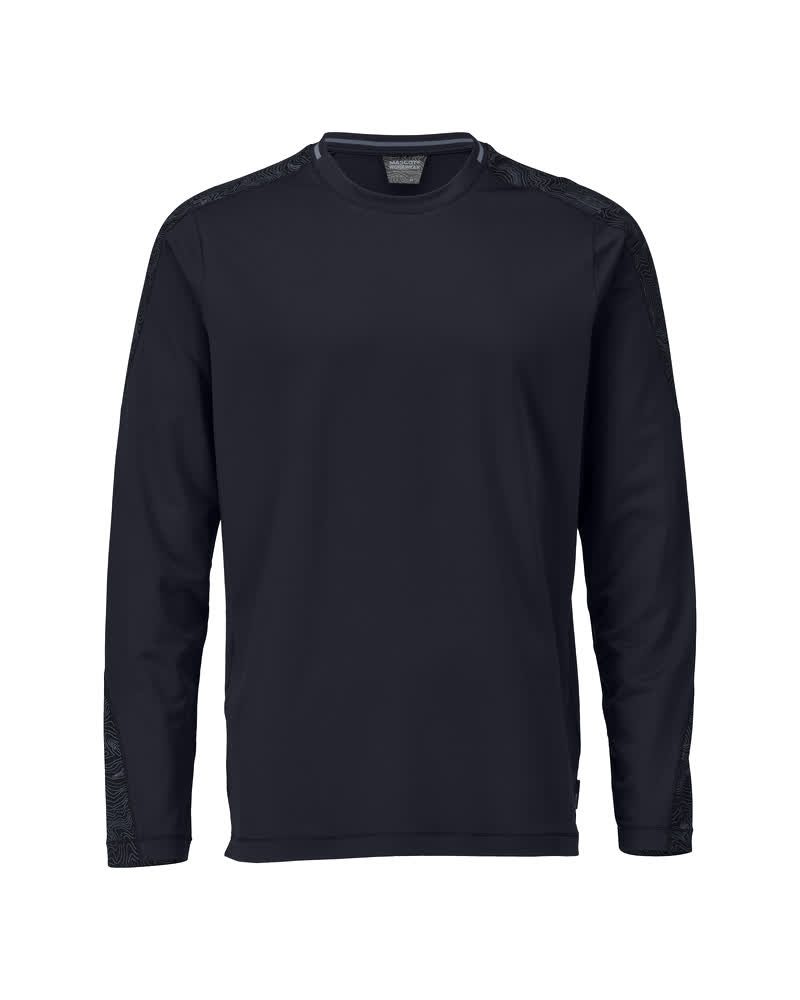 T-shirt lange mouwen 22481 - 010 - donkermarine