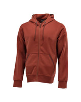 Capuchontrui met rits 22486 - 24 - herfstrood