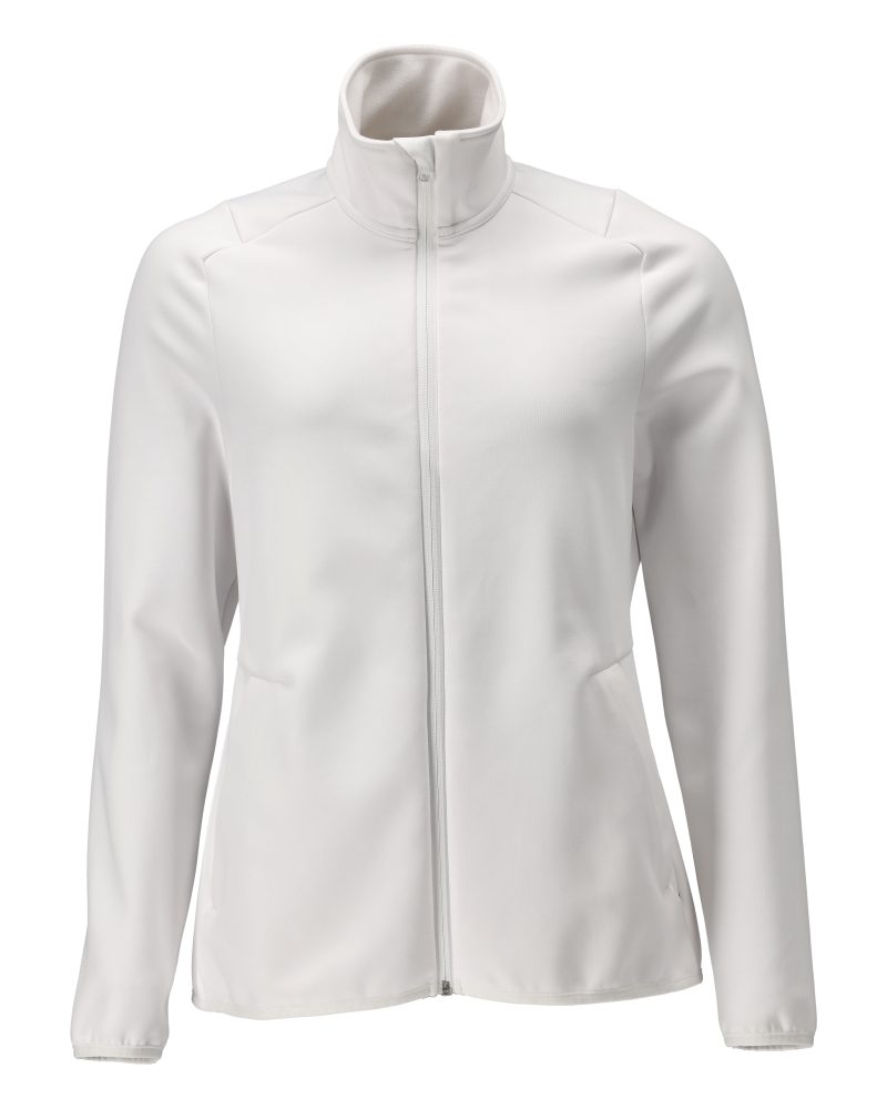 Fleecetrui met rits Dames 22553 - 06 - wit