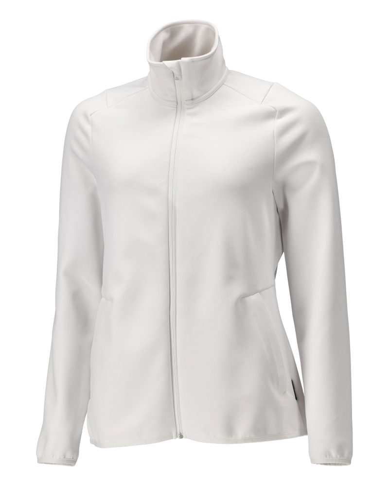 Fleecetrui met rits Dames 22553 - 06 - wit
