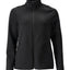 Fleecetrui met rits Dames 22553 - 09 - zwart