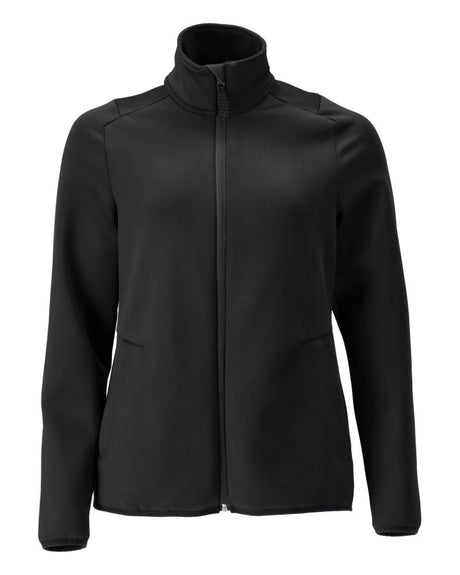 Fleecetrui met rits Dames 22553 - 09 - zwart