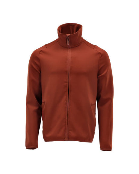 Fleecetrui met rits 22585 - 24 - herfstrood