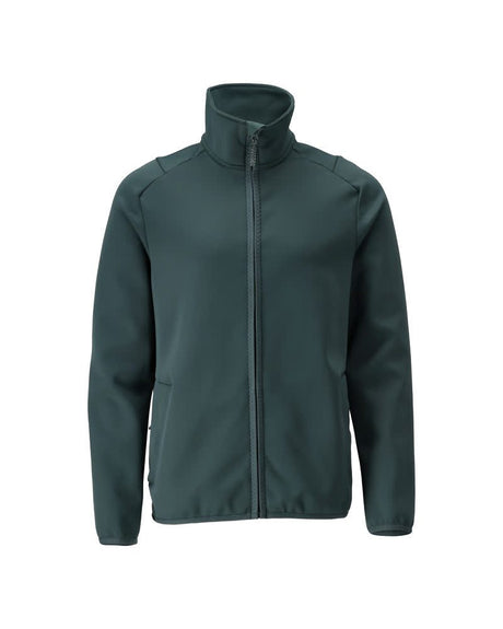 Fleecetrui met rits 22585 - 34 - bosgroen