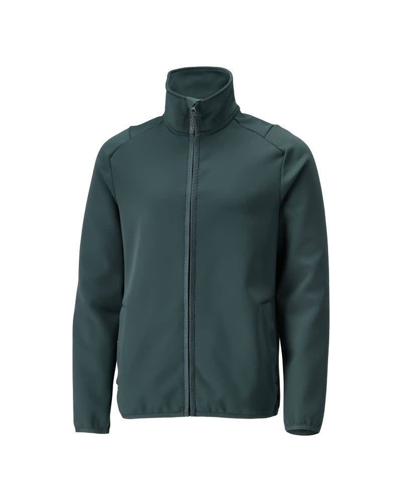 Fleecetrui met rits 22585 - 34 - bosgroen