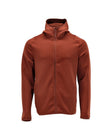 Fleecetrui met capuchon 22586 - 24 - herfstrood