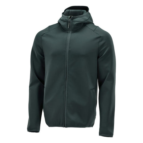Fleecetrui met capuchon 22586 - 34 - bosgroen
