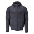 Fleece capuchontrui met rits 22603 - 010 - donkermarine