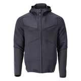 Fleece capuchontrui met rits 22603 - 010 - donkermarine