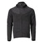 Fleece capuchontrui met rits 22603 - 09 - zwart