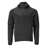 Fleece capuchontrui met rits 22603 - 09 - zwart